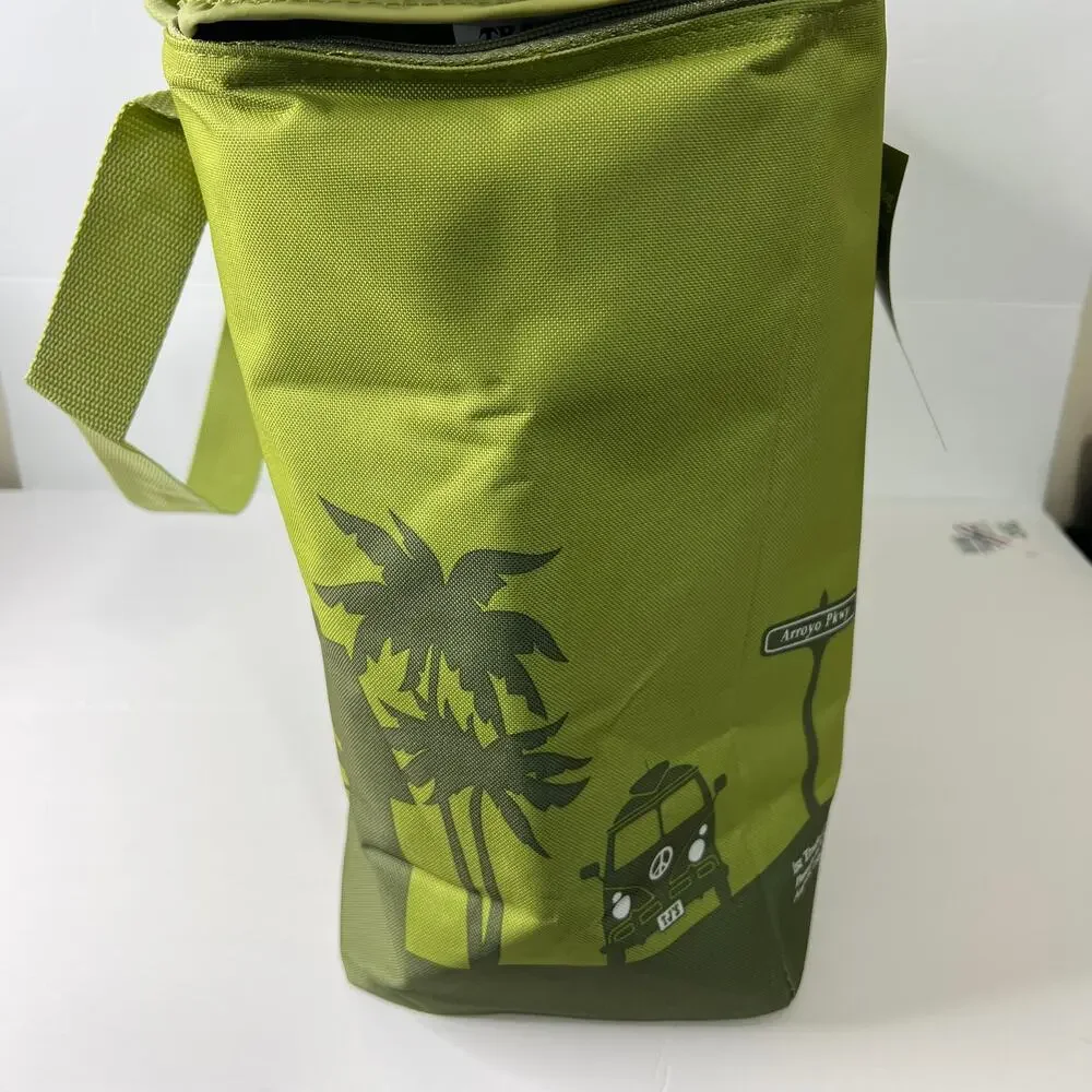 Trader Joe's Large Matcha Olive Green Insulated Cooler Tote bag